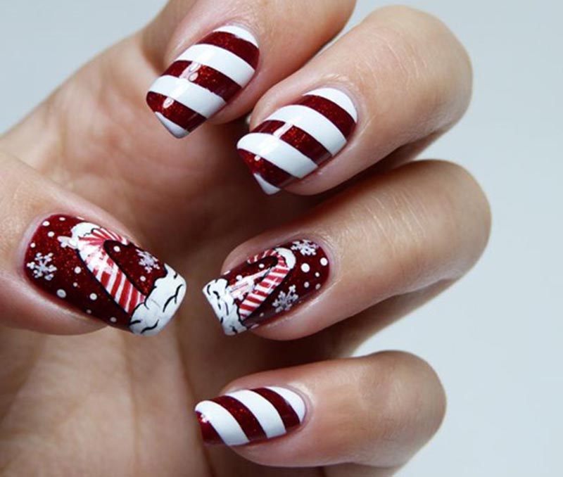 Γιορτινά νύχια 2018